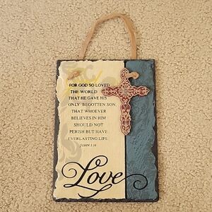 Love Religious Plaque